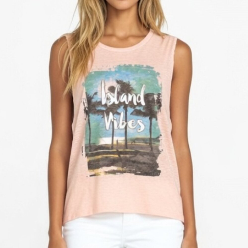 🌴 Vintage Havana Peach Island Vibes Graphic Tank. Size M